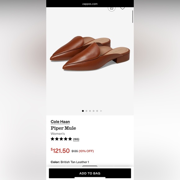 Cole Haan Piper Mule British Tan size 9 - Picture 13 of 13